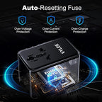 VYLEE Universal Travel Adapter, Type D/G/C/I/A International Adaptor with 2 USB C 2 USB A, Worldwide Charger for Europe UK Maldives Sri Lanka India Nepal Ghana Zimbabwe Tanzania Nigeria (Black)