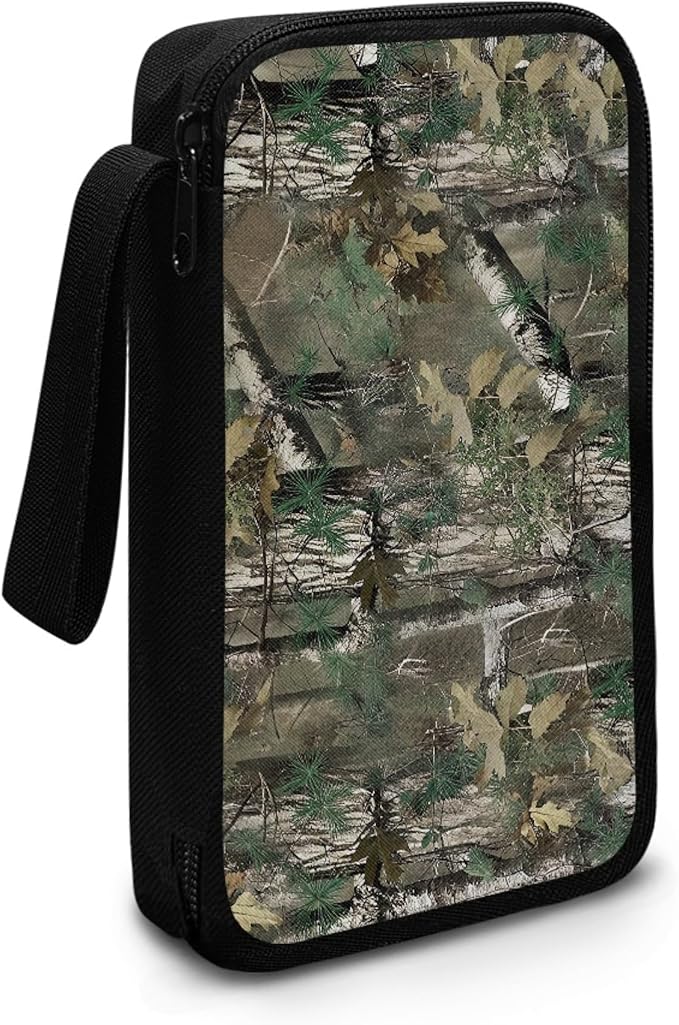 Forest Camo Print Electronics Organizer Travel Case Cord Cable Charger Organizer Bag Travel Accessories Essentials for Women Men Tech Pouch for Phone Power Bank SD Card USB