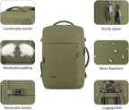 Gieury Travel Backpack, Extra Large 50L Expandable Backpack for Men Women, Carry On Backpack For Airplanes, Travel Essentials Luggage Suitcase Daypack Travel Gift Weekender Bag, Army Green