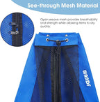 WANDF Swim Bag Mesh Drawstring Backpack Beach Backpack for Swimming, Gym, and Workout Gear
