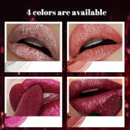 Badhare Shimmer Lipstick Liquid Lip Gloss Waterproof Matte - Long Lasting 12H Transfer Proof, Smudge Proof Full Coverage Non-Drying Glitter Lipstick with Sparkle Lip Stains