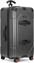 Traveler's Choice Maxporter II Polycarbonate Hardside Trunk with Spinner Wheels, Gray, 31-Inch Large Trunk