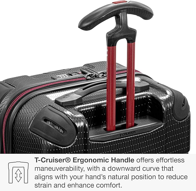 Traveler's Choice Maxporter II Polycarbonate Hardside Trunk with Spinner Wheels, Black, 28-Inch Medium Trunk