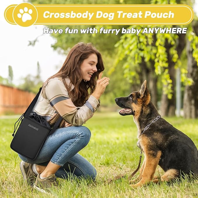 6 Set Dog Travel Bag, Large Pet Travel Kit for Supplies Includes 2 Food Containers, 1 Pet Organizer for Dogs, 2 Collapsible Bowls, 1 Treat Pouch, Dog Weekend Overnight Bag Luggage, Black