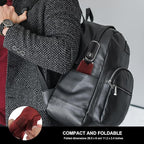 Compact Travel Umbrella for Purse - Flat Handle, Waterproof for Light Rain