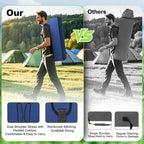 VTOY Portable Camping Chair with Canopy - Folding Chair with Canopy, Durable 600D Oxford Canopy Chair for Camping, Beach, Picnics, Fishing & Sports