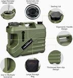 SPACEREST Portable Shower for Camping with Integrated Design – Spill-Resistant, Electric Camping Shower, 5-Gallon Food-Grade Water Jug for Outdoor, Beach, Hiking, Dog Wash
