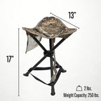 ALPS OutdoorZ Lightweight Packable Blind Chair Tri-Leg Stool – Portable Hunting Seat in Mossy Oak Country Roots with Steel Frame, Compact Fold Design for Waterfowl, Upland & Field Hunting