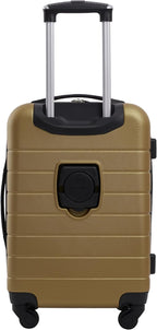 Wrangler Smart Spinner Hardside Luggage, 2 Piece Set, Wood Thrush