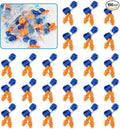 Silicone Ear Plugs, 100 Pairs Hearing Protection for Shooting, Swimming, Sleeping, Noise Cancelling, Corded, Multicolor