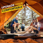 ALEVMOOM Upgraded 19.7" Collapsible Stool Portable + 1.38" Thicker Cushion, Telescoping Folding Seat for Adults, 1000lbs Max Weight, Heavy Duty Portable Chair for Outdoor Travel&Camping