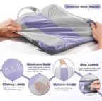 8 Set Compression Packing Cubes for Travel Essentials,Compressible Expandable Packing Cubes for Suitcase,OlarHike Luggage Organizer Bags for Travel,Handy Helper for Organizing Clothes(Purple Gray)