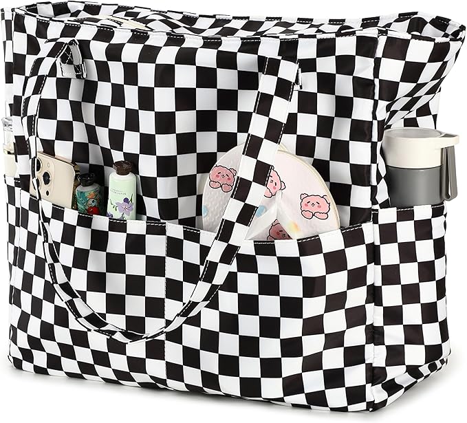 Bluboon Waterproof Beach Tote Pool Bags for Women Ladies Extra Large Carry On Bag With Wet Compartment for Weekender Travel