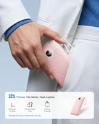 VRURC Portable Charger Slim 20000mAh Power Bank,22.5W PD Fast Charging Travel Essentials Powerbank 4-Built-in-Cables&2 Extra Ports Compatible with iPhone,iPad,Galaxy,Android (Pink)