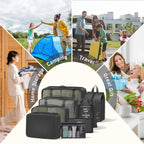 8 Set Packing Cubes for Travel Suitcase Organizer Bags Luggage Packing Cubes Set Travel Essentials Accessories Gifts for Women