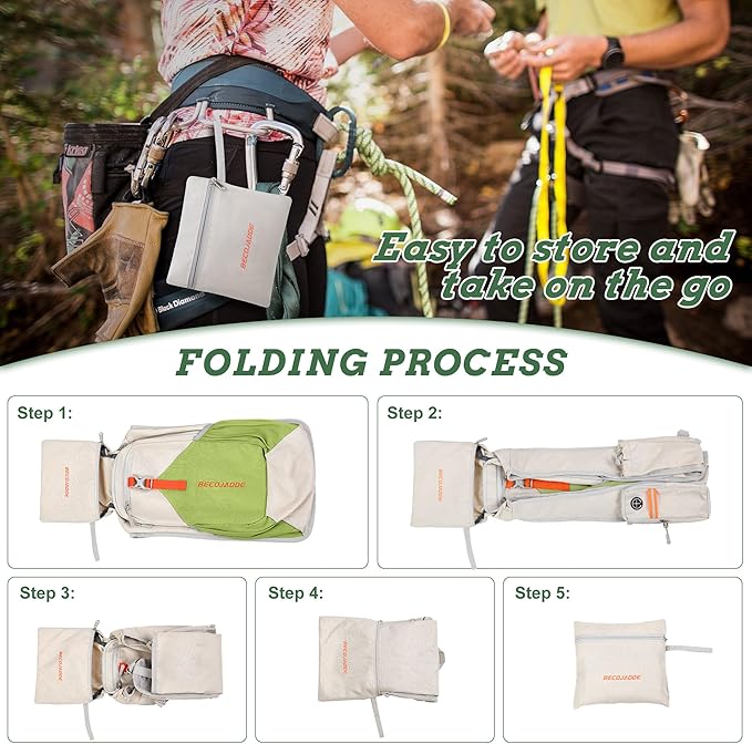 BECOJADDE 15L Small Hiking Backpack for Men Women Foldable Packable Back Pack Ultralight Hiking Daypack for Travel Camping Outdoor, Beige Green
