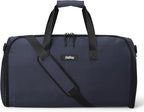 Halfday Convertible 2-in-1 Garment Duffel Weekender Bag 45L: Wrinkle-Free Travel (Hanging Suit Compartment, Shoe Pockets, Trolley Sleeve), Durable & Water-Resistant Carry-on, Marine