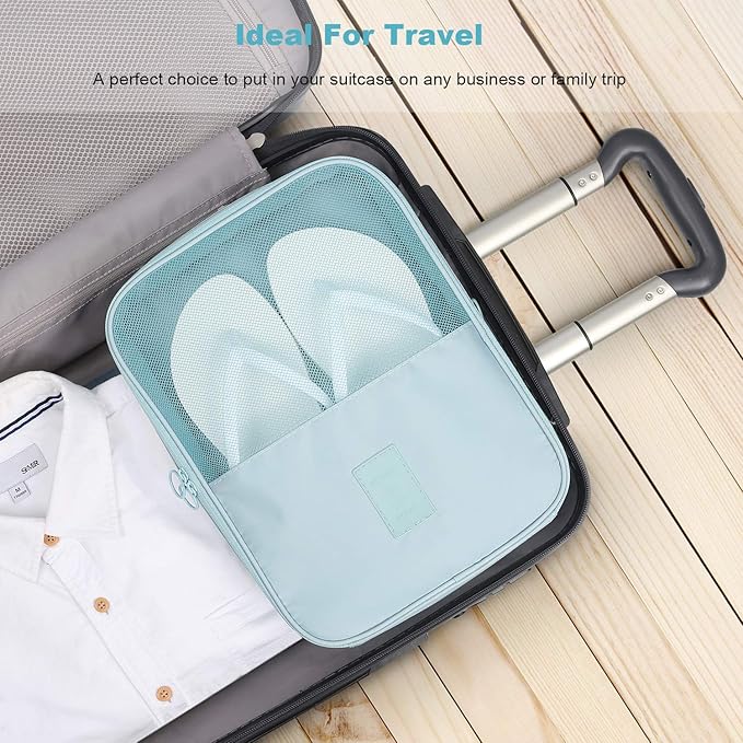 Mossio Shoe Bag Holds 3 Pair of Shoes for Travel and Daily Use Storage Pouch
