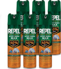 Repel Insect Repellent Sportsmen Max Formula 40% DEET 6.5 Ounces, Aerosol, 6 Pack