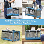 GAPZER Pet Carrier for Large and Medium Cats, Soft-Sided Pet Carrier for Big Medium Cats and Puppy, Dog Carriers Cat Carriers Pet Privacy Protection Travel Carriers