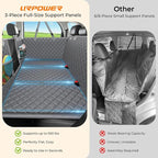 URPOWER 2026 Upgraded Back Seat Extender for Dogs - Large Hard Bottom Dog Car Seat Cover Holds 550lbs, Waterproof Dog Hammock Pet Bed with High-Density Foam Non-Slip Backseat Protector