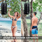 SPACEREST 5 Gal/3 Gal Solar Shower Bag, Solar Heating Camping Shower Bag, On-Off Switchable Shower Head, Portable Shower with Thick Tarpaulin for Camping, Surfing, Outdoor Traveling, No Tear & Leak