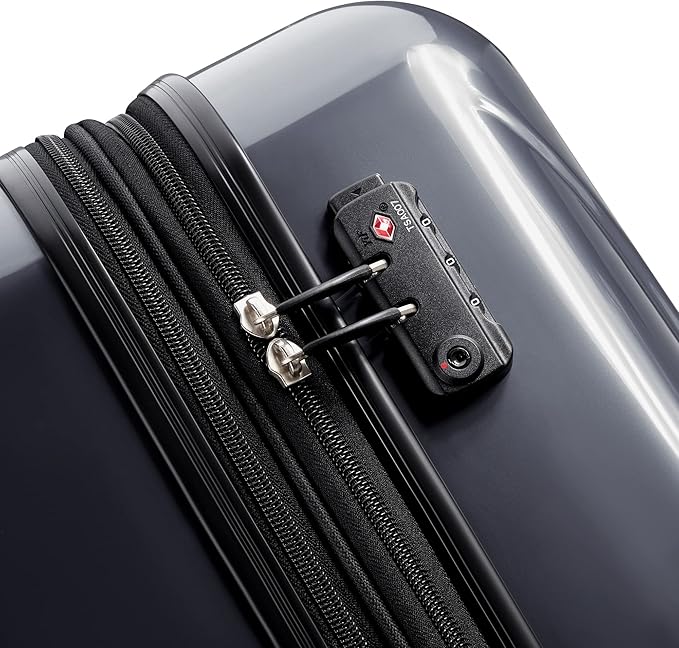 DELSEY PARIS Helium Aero Hardside Expandable Luggage with Spinner Wheels, Titanium, Carry-On Plus 21 Inch