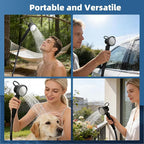 Fotgear Portable Camping Shower - 8000mAh Rechargeable Outdoor Shower Pump with Filtered Showerhead, Intelligent LED Display, IPX8 Waterproof Camping Shower Kit for Hiking, RV, Car Washing, Pet Bath
