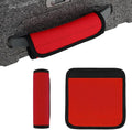 2 Pack Luggage Handle Wraps for Suitcase, Bright Color Comfort Soft Handle Covers Suitcase Luggage Handle Wrap Luggage Tag Wraps Travel Accessories (Red)