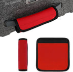 2 Pack Luggage Handle Wraps for Suitcase, Bright Color Comfort Soft Handle Covers Suitcase Luggage Handle Wrap Luggage Tag Wraps Travel Accessories (Red)