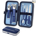 Aceoce Travel Manicure Set Mens Grooming Kit Stainless Steel Nail Clippers Nail Care Tool with Luxurious Travel Case Manicure Pedicure Set Professional Personal Care Gift for Men Family Friends