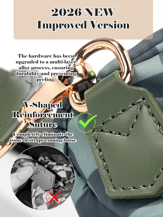 Black and White Checkered Crossbody Bag Bum Bag for Women,Spacious Checkered Purse Fanny Packs Belt Bag
