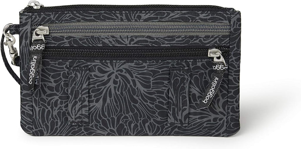 Baggallini Anti-theft RFID Currency Organizer 8"x4.25" Travel Accessory Passport Holder Money Belt Wallet w/Card Slots
