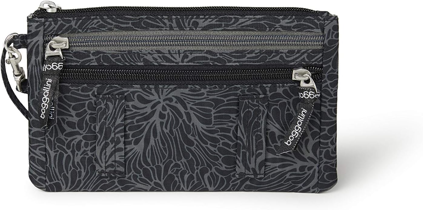 Baggallini Anti-theft RFID Currency Organizer 8"x4.25" Travel Accessory Passport Holder Money Belt Wallet w/Card Slots