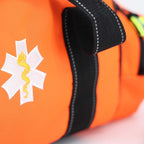 Lightning X Products Lightning X Pre-Stocked EMS/EMT Trauma Kit w/Large First Responder Bag & 256 Aid Medical Supplies - Orange