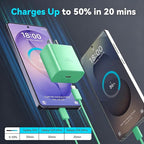 45W Super Fast Charger USB Type C Charger Cord 6.6FT with Android Phone Charger Fast Charging Block for Samsung Galaxy S26/S26 Ultra/S26+/S25/S25 Ultra/S25+/S24/S23/S22/S20/S21/Note 20/Note 10, Green
