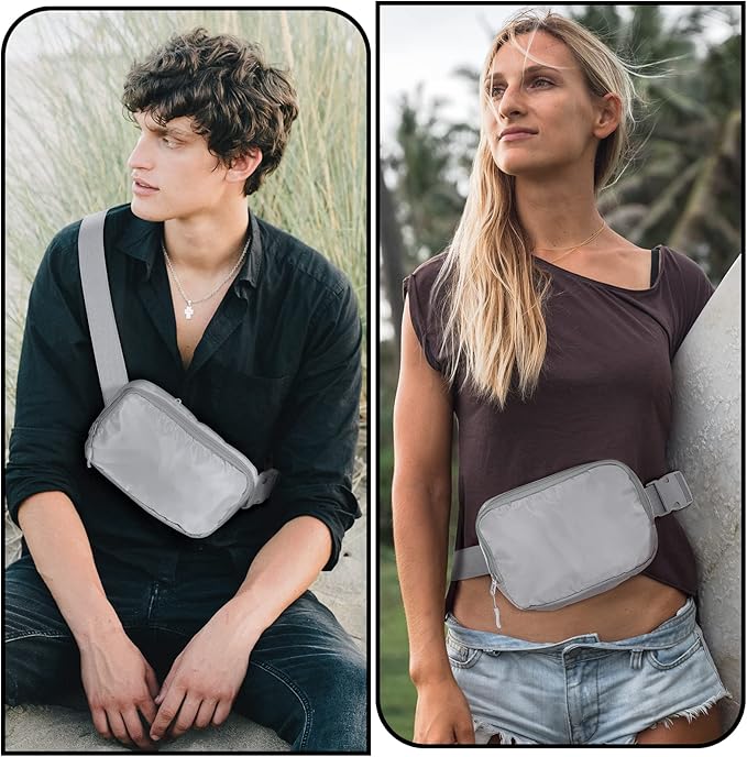 Amazerbst Belt Bag, Fanny Pack, Everywhere Belt Bag,40 Inch Adjustable Strap,for Women and Men,Waterproof