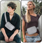 Amazerbst Belt Bag, Fanny Pack, Everywhere Belt Bag,40 Inch Adjustable Strap,for Women and Men,Waterproof