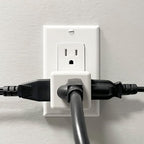 Maxxima 3 Outlet Cube Adapter Wall Plug - Grounded Electrical Wall Tap Outlet Splitter, Multi-Plug Extender for Extra Space, Convenient for Travel - 4 Pack