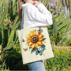 ANNA QUEEN Cat Tote Bag Shoulder Bag Handle Bag for Gym Yoga Picnic Beach Kitchen Reusable