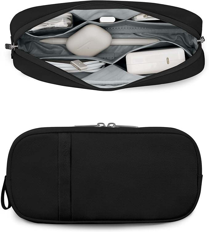 Samsonite Paralux Everyday Backpack - Laptop & Tablet Backpack with 5 Compartments, Removable TecKit™ Pouch, Microsuede Trim, Water Bottle Pockets - Work, Commute & Travel Bag - Black
