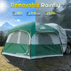 WildFinder SUV Tent for Camping, 10x9ft Large Car Tent with PU3000 Waterproof, Universal Tailgate Tent Compatible with SUV, CUV, Minivan, Easy Setup Standalone Sheller for Outdoor Travel