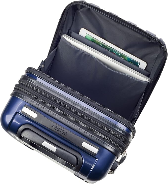 DELSEY PARIS Helium Aero Hardside Expandable Luggage with Spinner Wheels, Blue Cobalt, 2-Piece Set (19/24)