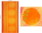 COTTON CRAFT Oversized XL Beach Towel 39 x 68-2 Pack - 100% Cotton Velour - Big & Huge - Pool Picnic Bath Towels - Jacquard Terry Thick Plush Super Soft Luxury - 450 GSM - Sunshine Orange Yellow