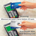 SaiTech IT 10 Pack RFID Blocking Card, Slim Protector for Entire Wallet, Purse, and Debit Credit Cards from NFC Contactless Theft for Men & Women - WG Silver