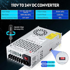 VAYALT 24V 25A 600W DC Switching Power Supply, Universal Regulated Switching AC 110V/220V to DC 24V Transformer, 24V Power Supply for Industrial, CCTV,Computer Project, LED Strip Light (No power Cord)