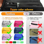 Tomkas Small Dog Cat Sling Carrier Puppy Purse Travel Wrap Soft Crossbody Pet Bag (Black, M - Zip Pocket & Classic Strap)