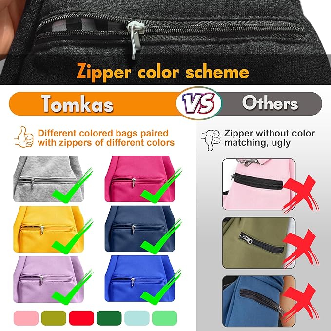 Tomkas Small Dog Cat Sling Carrier Puppy Purse Travel Wrap Soft Crossbody Pet Bag (Black, M - Zip Pocket & Classic Strap)