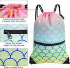 HOLYLUCK Drawstring Backpack Bag Sport Gym Sackpack