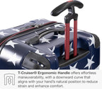 Traveler's Choice Maxporter II Polycarbonate Hardside Trunk with Spinner Wheels, American Flag, 31-Inch Large Trunk